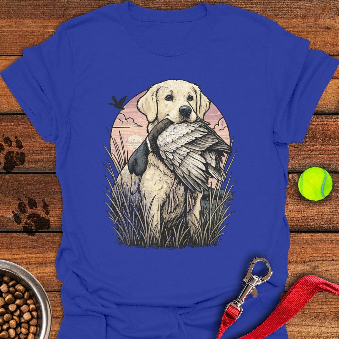 Yellow Labrador Hunting T-Shirt Cute Dog Clothing Funny Dog Owner Presents