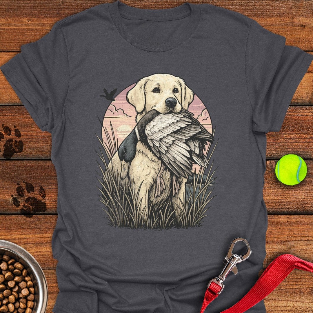 Yellow Labrador Hunting T-Shirt Cute Dog Clothing Funny Dog Owner Presents