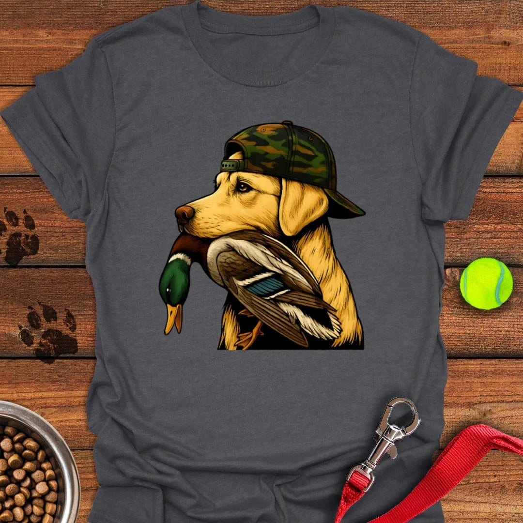 Yellow Labrador Hunting T-Shirt Gentle Dog Clothes Perfect Gift For Dog Lovers