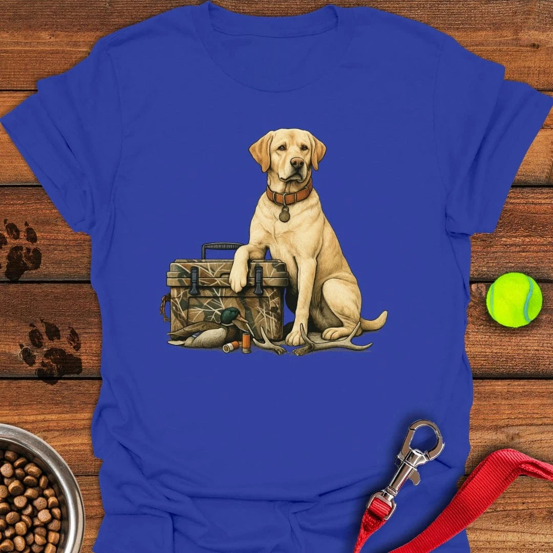 Yellow Labrador Hunting T-Shirt Tiny Dog Clothes Cool Gifts For Dad