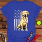 Yellow Labrador USA T-Shirt Patriotic Shirt Gifts For Yellow Lab Lovers