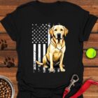 Yellow Labrador USA T-Shirt Patriotic Shirt Gifts For Yellow Lab Lovers