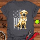 Yellow Labrador USA T-Shirt Patriotic Shirt Gifts For Yellow Lab Lovers