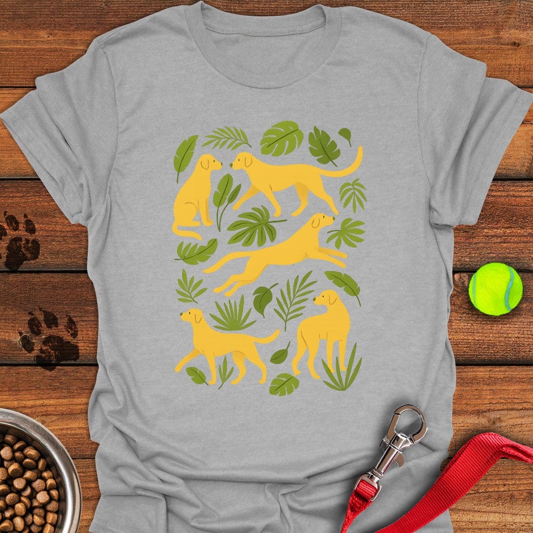 Yellow Labrador Womens Graphic T-Shirt Lovely Dog Clothes Best Gifts For Dad