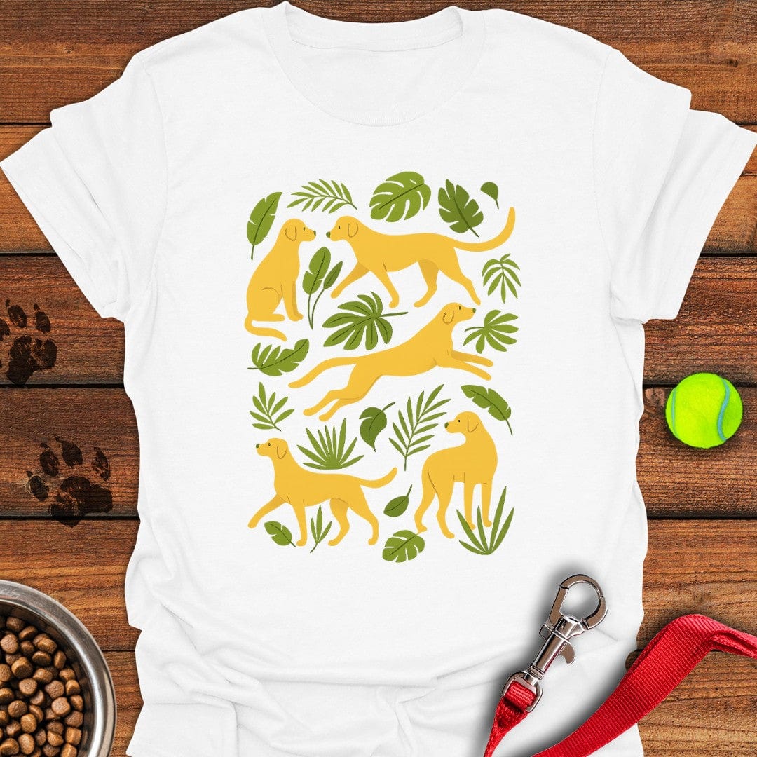 Yellow Labrador Womens Graphic T-Shirt Lovely Dog Clothes Best Gifts For Dad