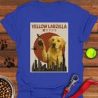 Yellow Labzilla T-Shirt Funny Animal Shirt Gifts For Yellow Labrador Lovers