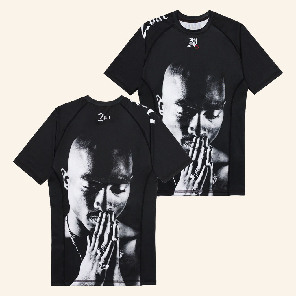 2Pac Merch 2026 A And P TUPAC Rose Rashguard Shirt Gifts For Rapper Fans - Petshi