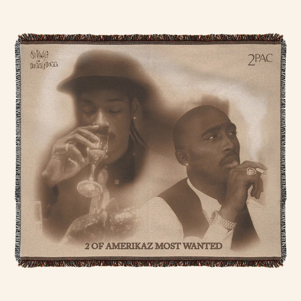 2Pac Merch 2026 Gangsta Party Blanket 2 Of Amerikaz Most Wanted Blanket Gifts For Rap Fans - Petshi