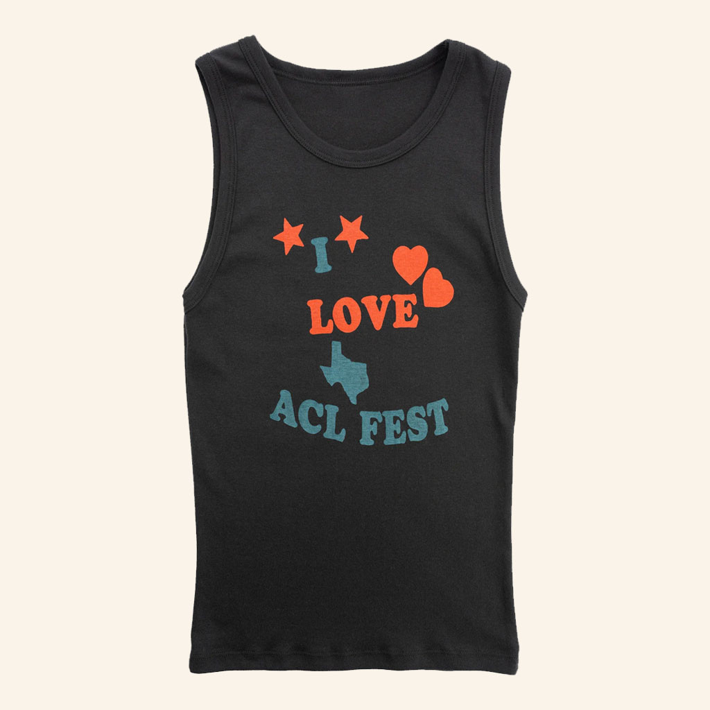 ACL Music Festival Merch 2026 I Love ACL Fest Tank Top Music Lover Gifts For Her - Petshi