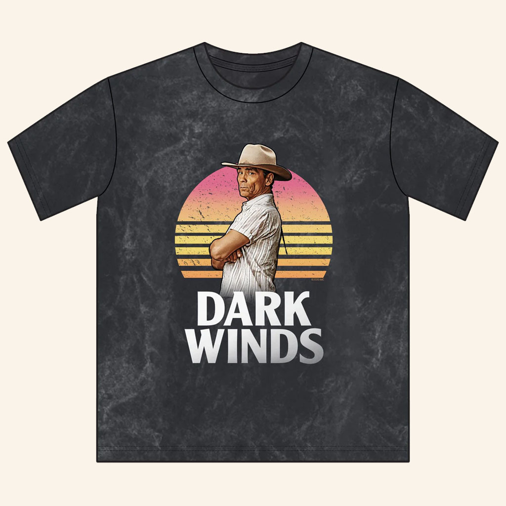 AMC Merch 2026 Dark Winds Joe Leaphorn Retro Sunset T-Shirt Gifts Ideas For Boyfriend - Petshi
