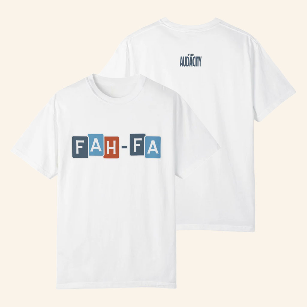 AMC Merch 2026 The Audacity Fah-Fa Logo T-Shirt AMC Theaters Merch Present For Husband - Petshi