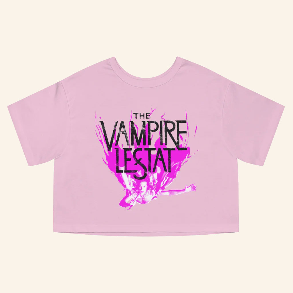 AMC Merch 2026 The Vampire Lestat Crowd Fire Champion Cropped T-Shirt Gifts For Her - Petshi