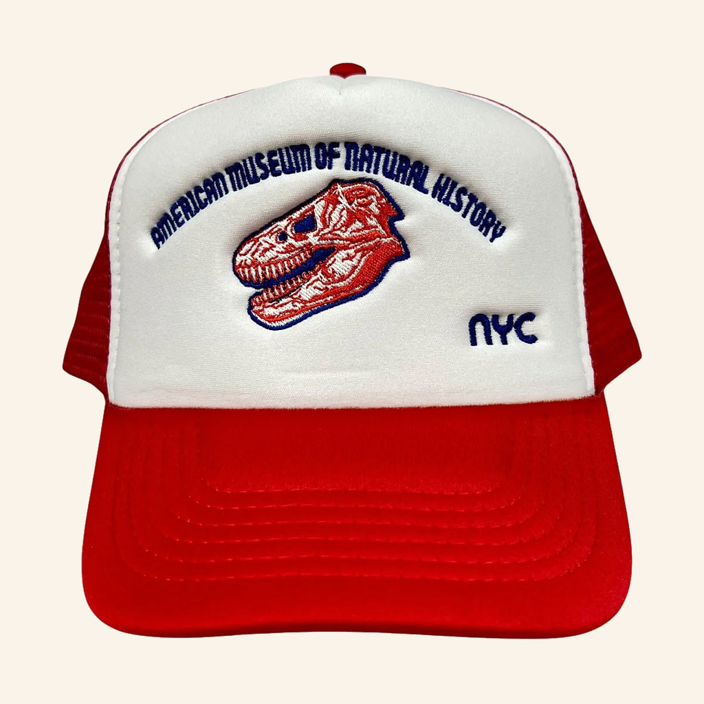 American Museum Of Natural History Merch 2026 Dino Skull Trucker Hat Gifts For Brothers - Petshi
