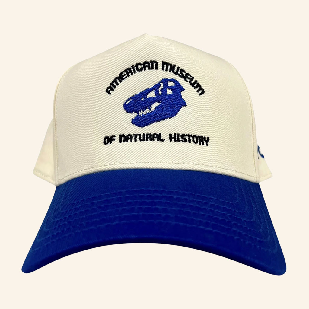 American Museum Of Natural History Merch 2026 Skull Two Tone Hat Embroidered Gifts For Brothers - Petshi