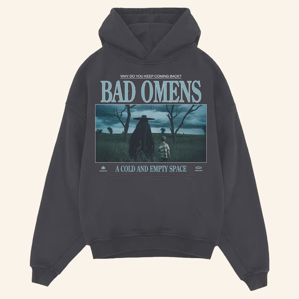 Bad Omens Merch 2026 Empty Space Hoodie A Cold And Empty Space Hoodie Heavy Metal Band Fans - Petshi