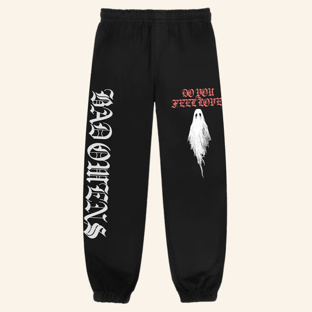 Bad Omens Merch 2026 Ghost Sweatpants Do You Feel Love Sweatpants Gift For Heavy Metal Band Fan - Petshi