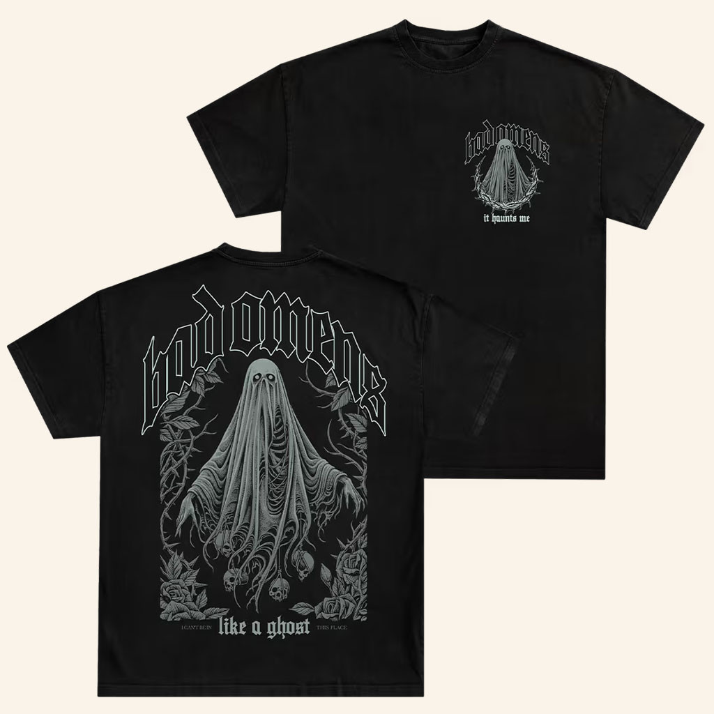 Bad Omens Merch 2026 Like A Ghost T-Shirt Do You Feel Love Tour Merch Gifts For Music Lovers - Petshi