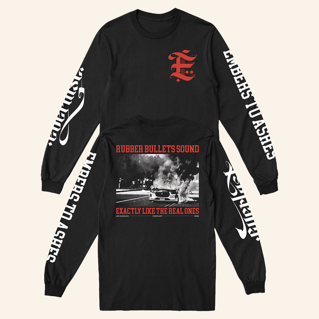 Benchmark Merch 2026 Everlast Rubber Bullets Sound Long Sleeve Shirt Black Gifts For Friends - Petshi