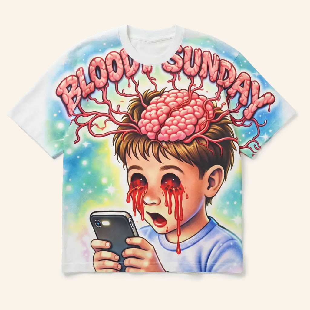 Bloody Sunday Merch 2026 Brainrot T-Shirt Bloody Sunday Clothing Gifts For Friends - Petshi