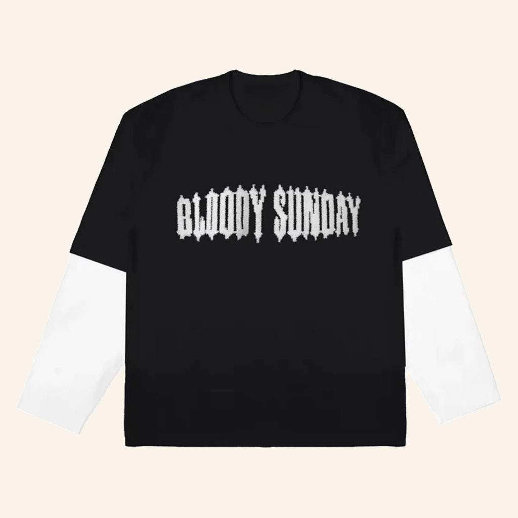 Bloody Sunday Merch 2026 Chopper Twofer Long Sleeve Shirt Bloody Sunday Clothing Gifts Ideas - Petshi