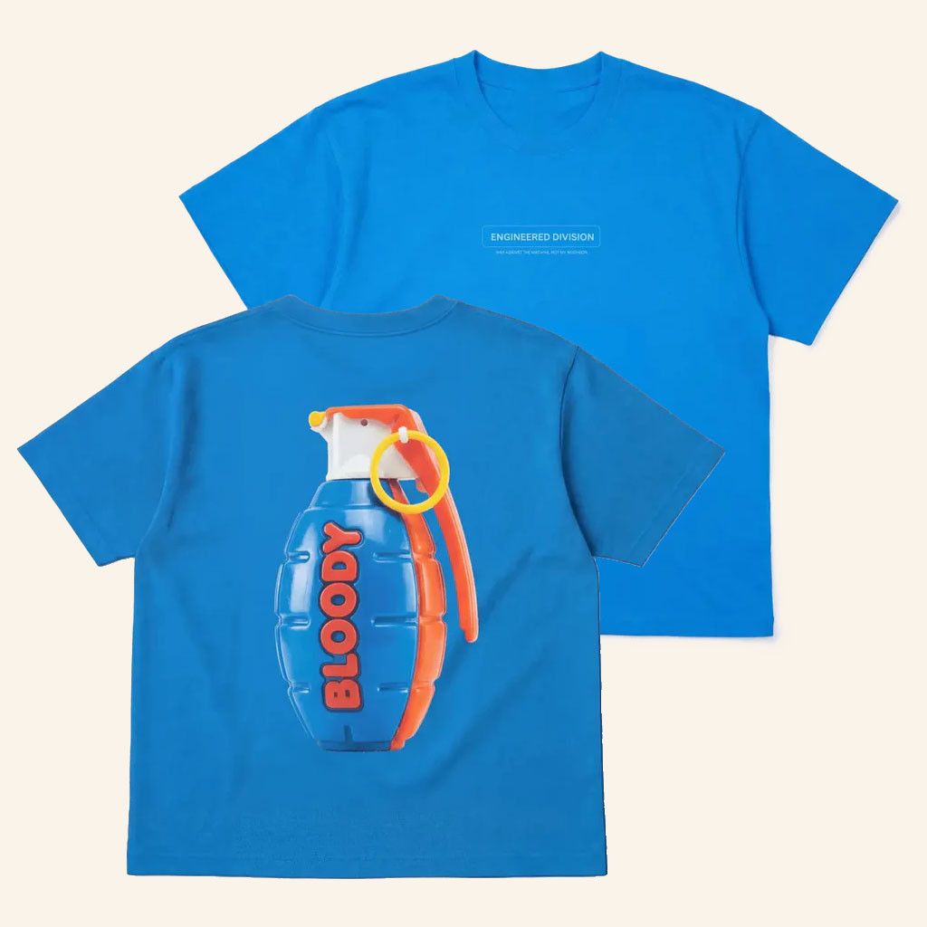 Bloody Sunday Merch 2026 Frag T-Shirt Engineered Division Shirt Bloody Sunday Clothing - Petshi