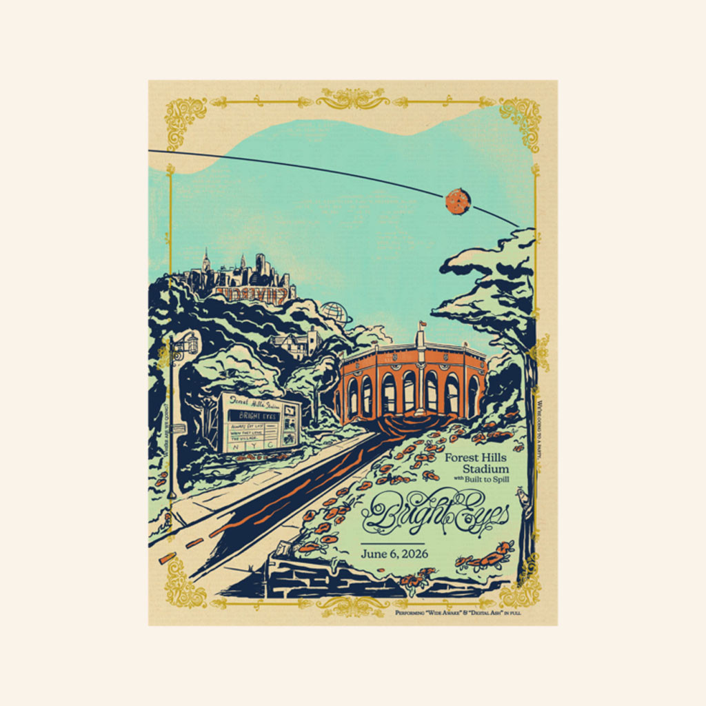 Bright Eyes Merch 2026 Anniversary Show Poster Forest Hills Poster Home Decor Rock Fan Gifts - Petshi