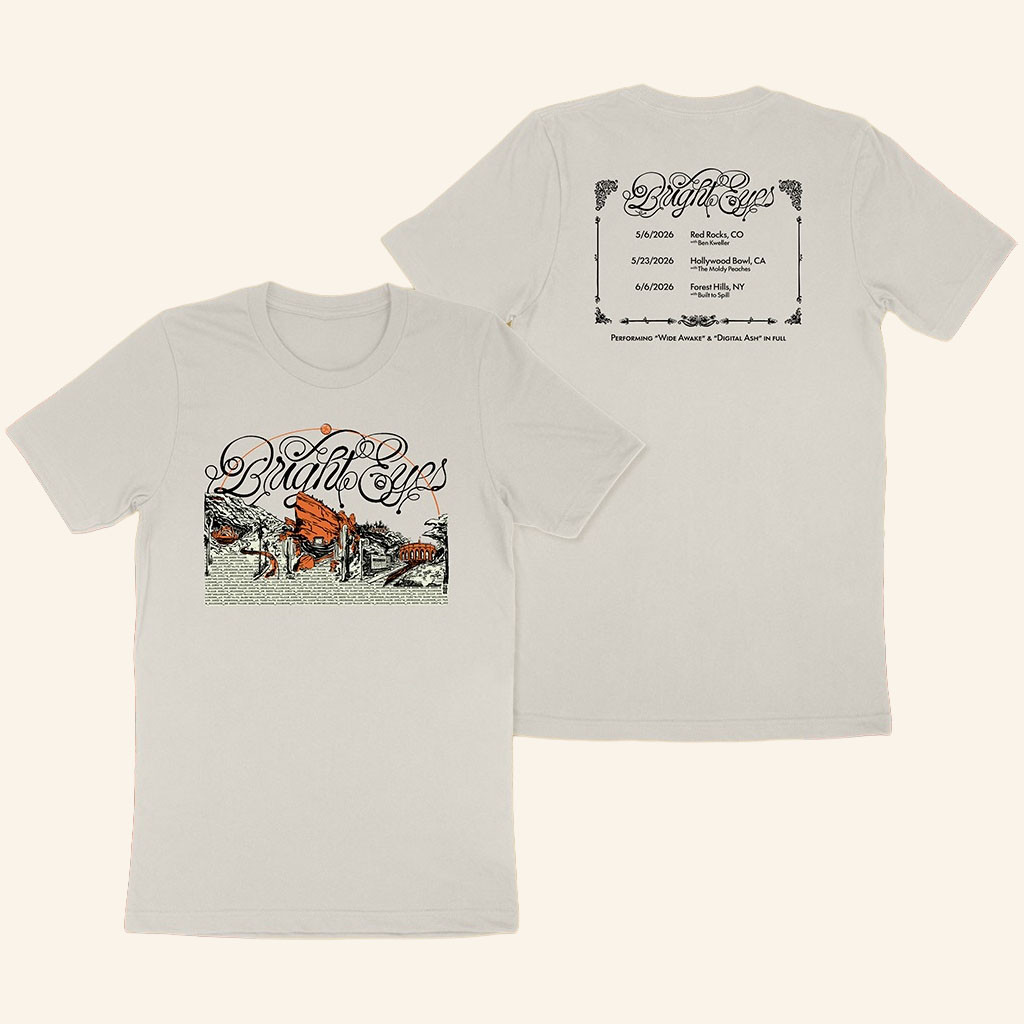 Bright Eyes Merch 2026 Anniversary Shows T-Shirt Best Gifts For Rock Band Fans - Petshi
