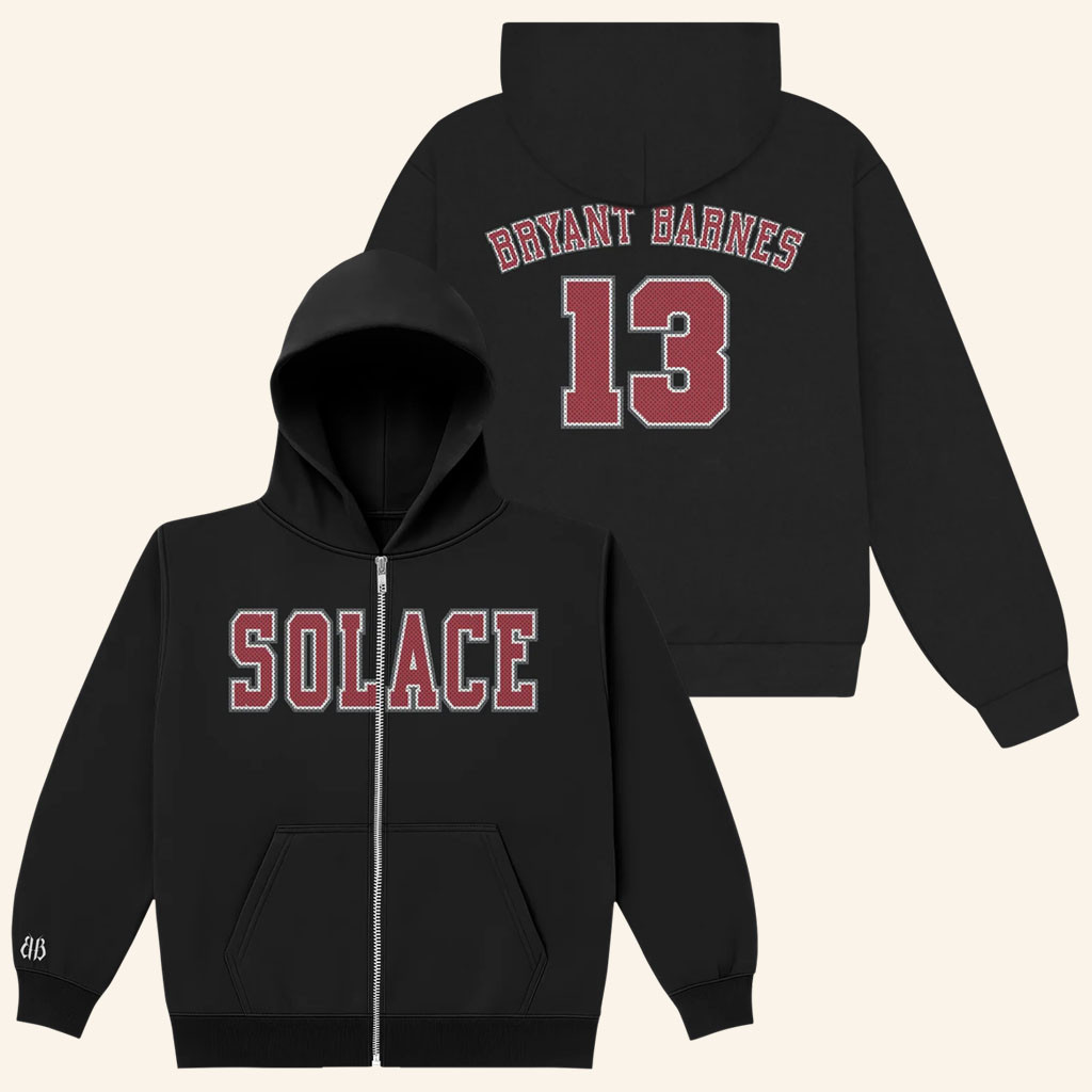 Bryant Barnes Merch 2026 SOLACE Tour Zip Hoodie Gift Ideas For Music Lovers - Petshi