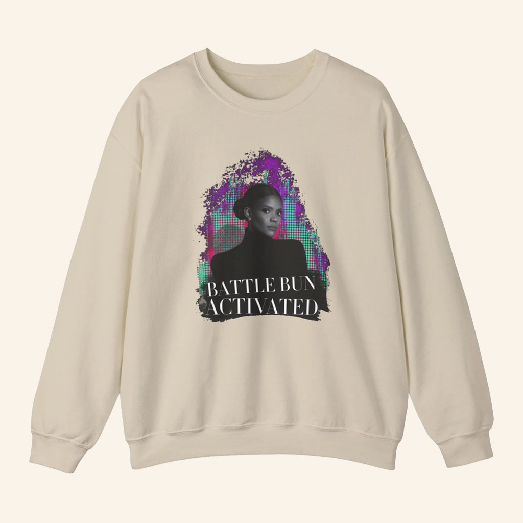 Candace Owens Merch 2026 Battle Bun Activated Crewneck Candace Owens Sweatshirt Gifts Ideas - Petshi
