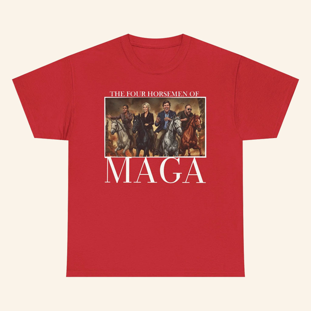 Candace Owens Merch 2026 MAGA Four Horsemen T-Shirt Candace Owens Shirt Gifts For Brothers - Petshi