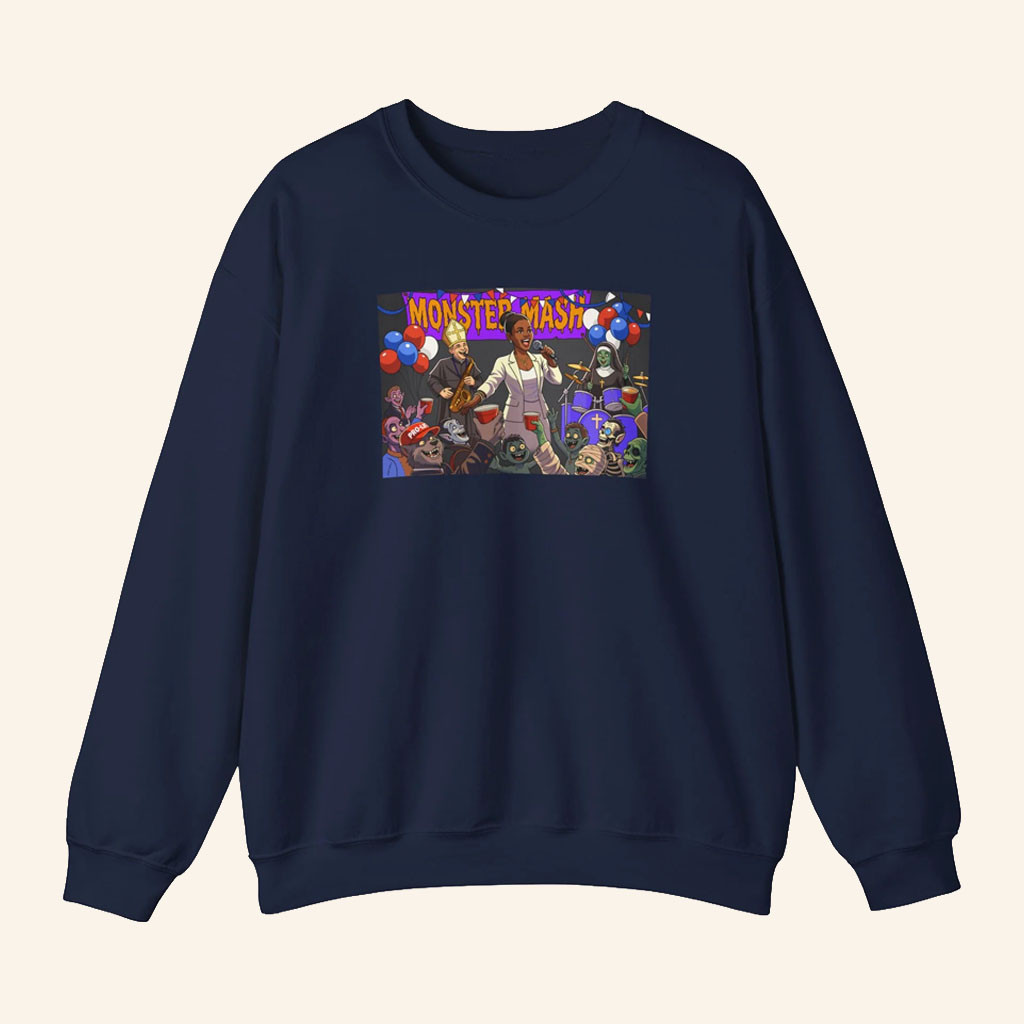 Candace Owens Merch 2026 Monster Mash Crewneck Candace Owens Sweatshirt Present For BFF - Petshi