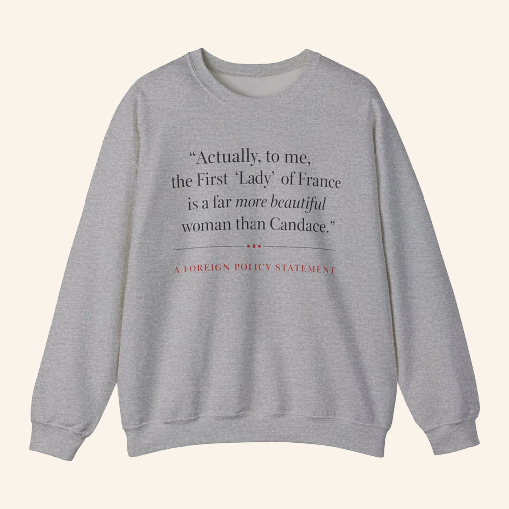 Candace Owens Merch 2026 Usually Crewneck A Foreign Policy Statement Sweatshirt Gifts Ideas - Petshi