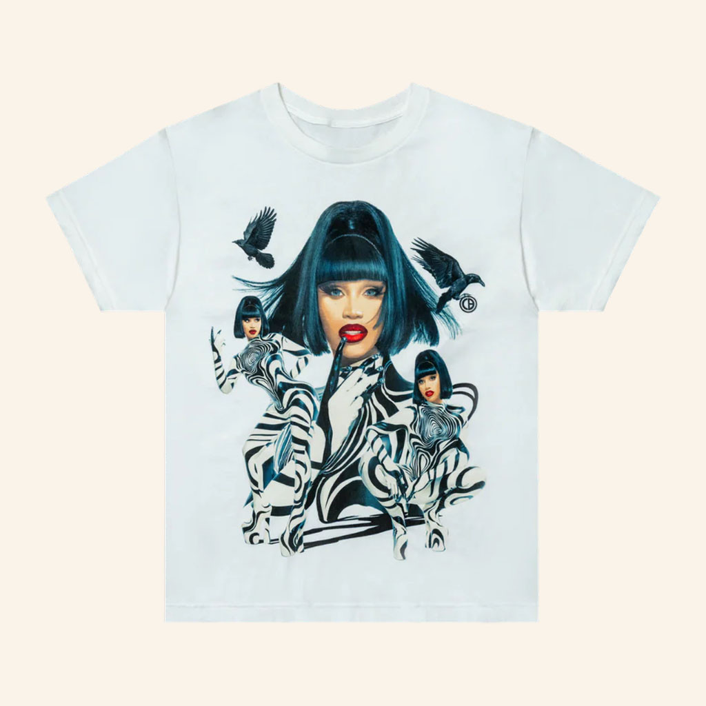 Cardi B Merch 2026 Crows Photo T-Shirt Cardi B Shirt Best Gifts For Rapper Fans - Petshi
