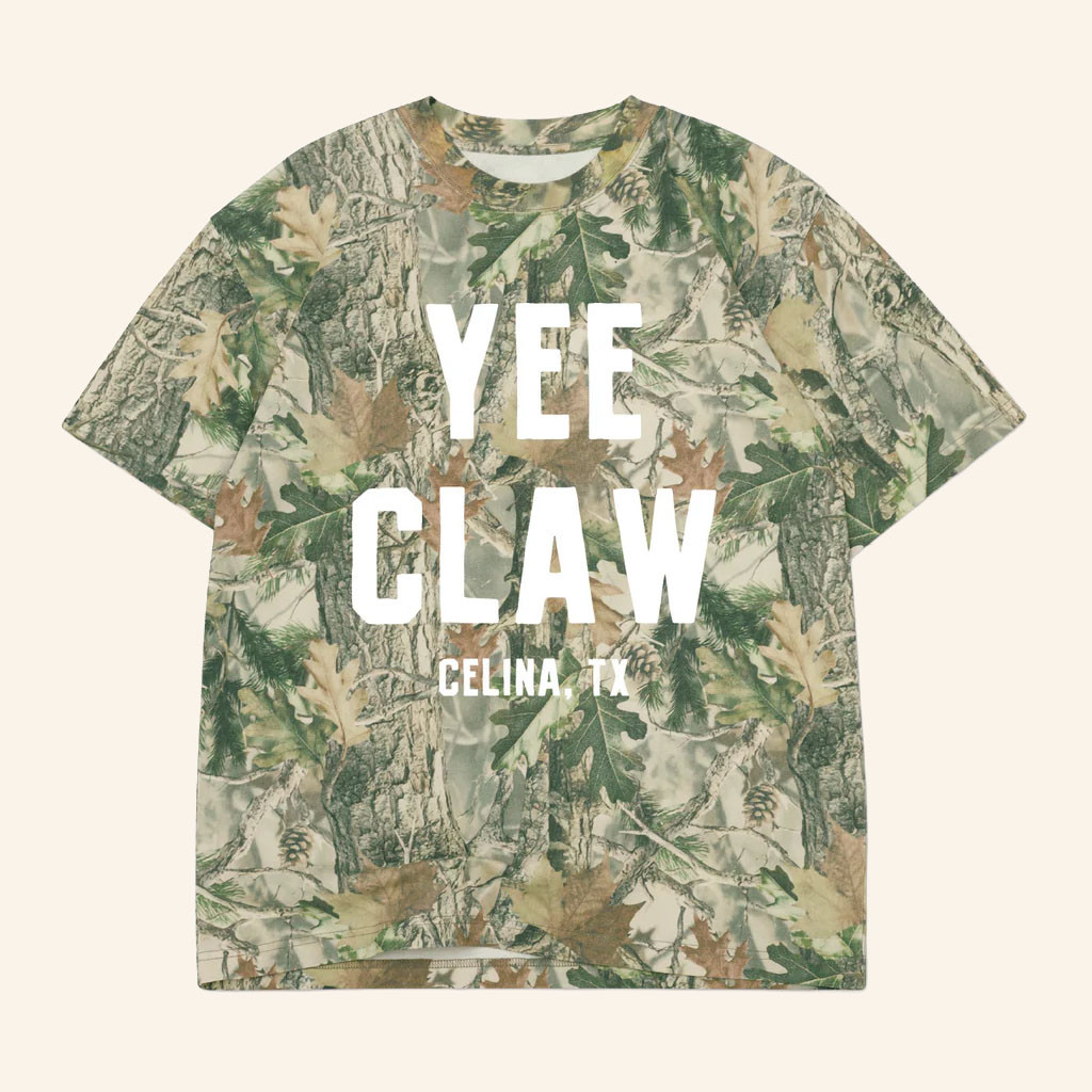 Celina Texas Merch 2026 Yee Claw Camo T-Shirt Celina Cajun Fest Clothing Gifts For Friends - Petshi