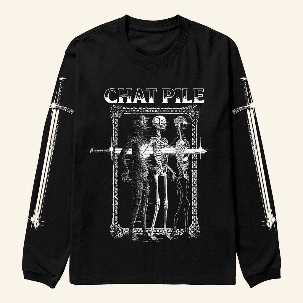 Chat Pile Merch 2026 Chat Pile Sword Long Sleeve Shirt Cool Gifts For Rock Lovers - Petshi