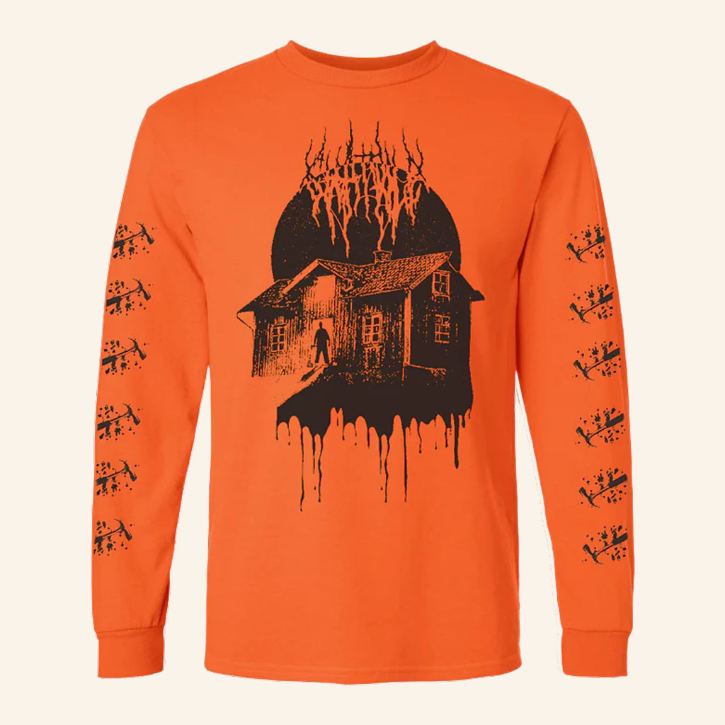 Chat Pile Merch 2026 Hammers and Grease Orange Long Sleeve Shirt Present For Rock Fans - Petshi