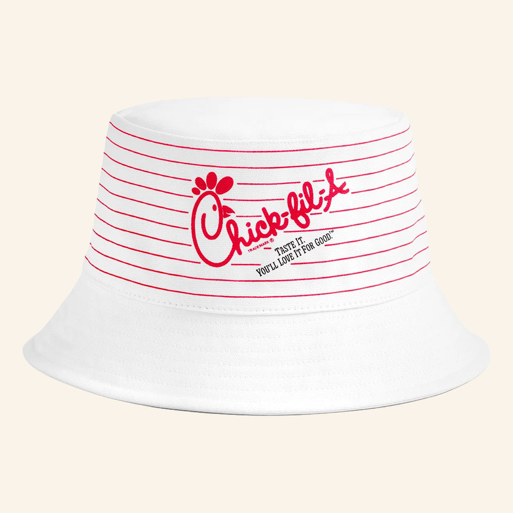 Chick Fil A Merch 2026 Retro Chick-fil-A Striped Bucket Hat Gifts Ideas For Friends - Petshi
