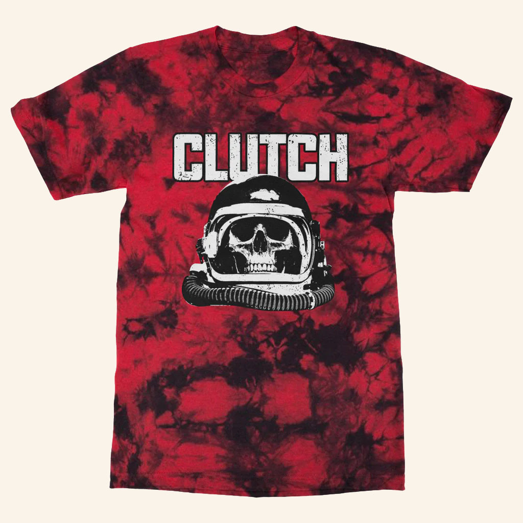 Clutch Merch 2026 Red Alert Astronaut Tie Dye T-Shirt Gift Ideas For Rock Music Lovers - Petshi
