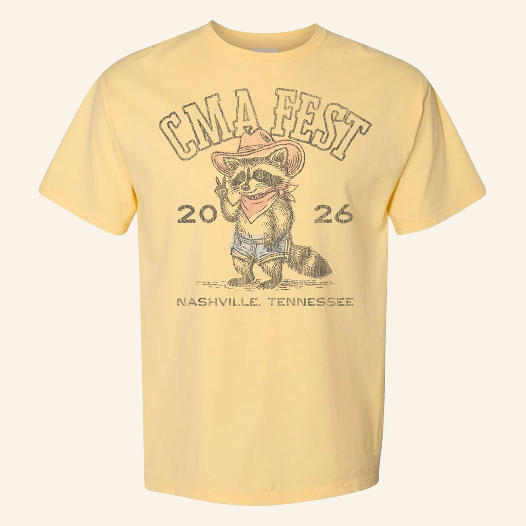 CMA Fest Merch 2026 Raccoon T-Shirt CMA Fest Shirt Best Gifts For Country Music Fans - Petshi