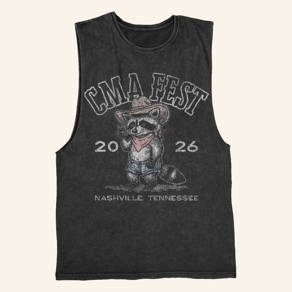 CMA Fest Merch 2026 Raccoon Tank Top Country Music Lover Gift For Her - Petshi