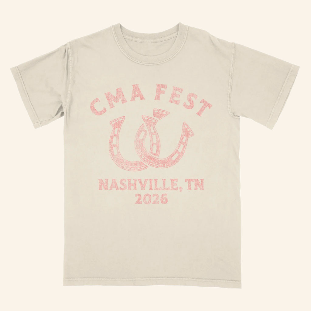 CMA Merch 2026 Horseshoe T-Shirt CMA Fest Nashville Shirt Gifts For Country Fans - Petshi