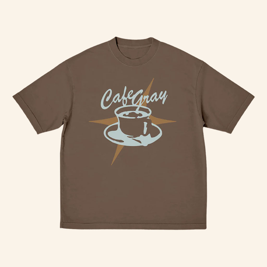 Conan Gray Merch 2026 Cafe Gray Brown T-Shirt Music Lover Gifts Ideas For Friends - Petshi