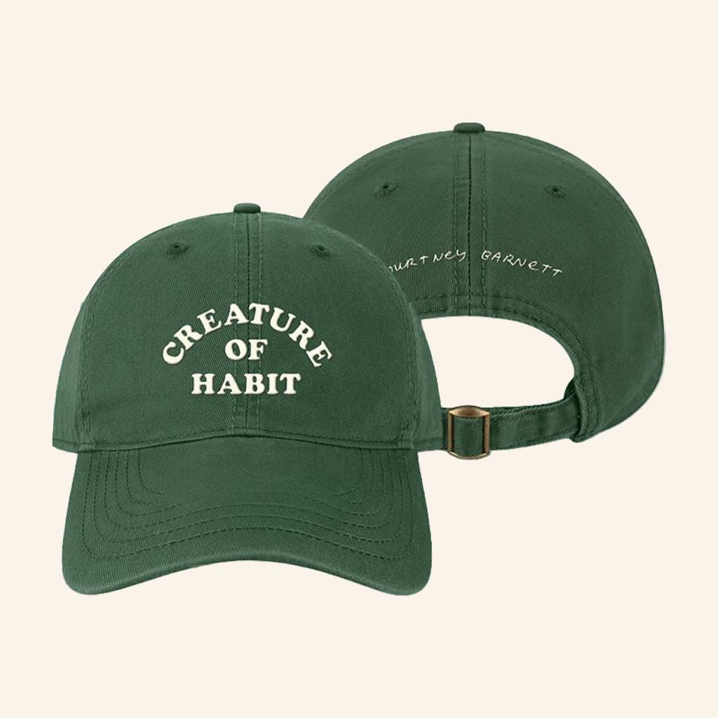 Courtney Barnett Merch 2026 Creature Of Habit Embroidered Hat Gift Ideas For Music Lovers - Petshi