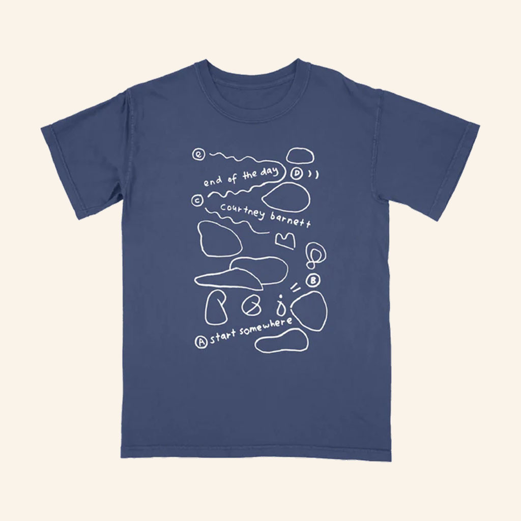 Courtney Barnett Merch 2026 End Of The Day Navy T-Shirt Music Lover Gift Ideas For Her - Petshi