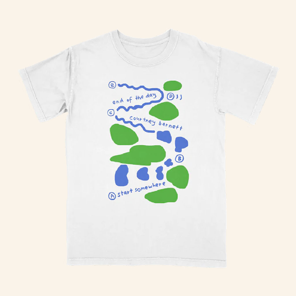 Courtney Barnett Merch 2026 End Of The Day White T-Shirt Present For Music Fans - Petshi