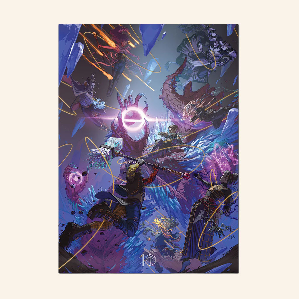 Critical Role Merch 2026 Critical Role 10 Year Anniversary Bells Hells Poster Home Decor - Petshi