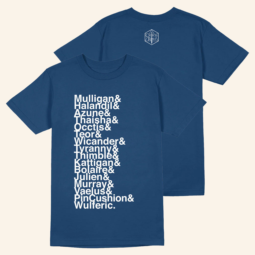 Critical Role Merch 2026 Critical Role Campaign 4 Roll Call T-Shirt Gifts For Reality Fans - Petshi