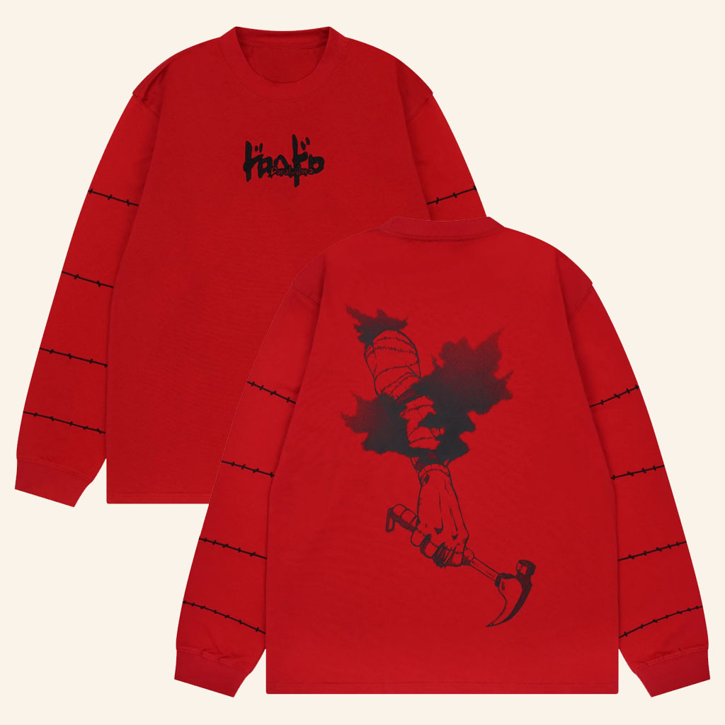 Dorohedoro Merch 2026 Red Shin Long Sleeve Shirt Gifts For Your Boyfriend - Petshi