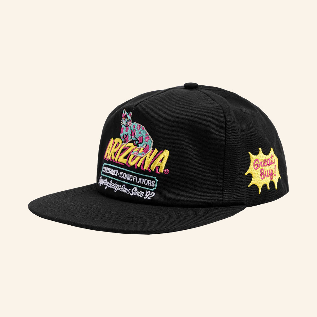 Drinkarizona Merch 2026 Black Bodega Cat Snapback Hat Embroidered Gifts For Him - Petshi
