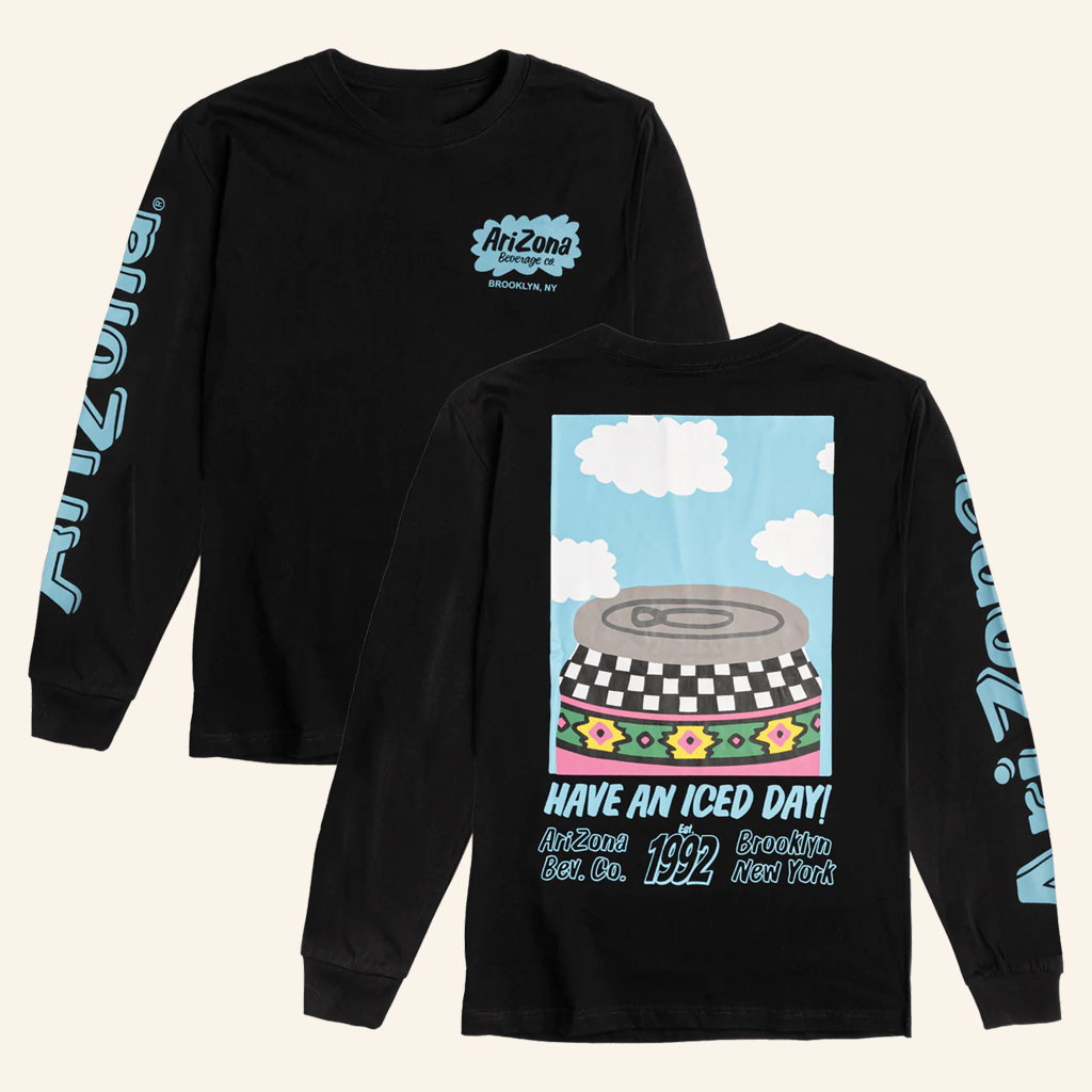 Drinkarizona Merch 2026 Black Cloud Can Long Sleeve T-Shirt AriZona Shirt Gifts For Besties - Petshi